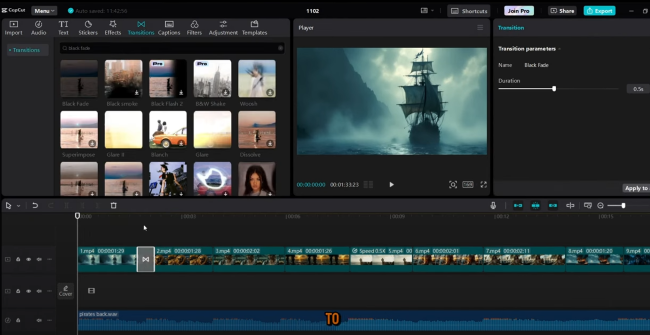 Editing Page for AI Movie