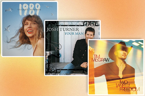 Exquisite Country Album Covers Display