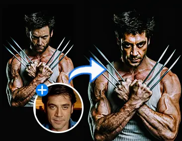 Cambiar la cara con Wolverine