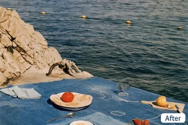 Limpe a imagem com o limpador de imagens com IA