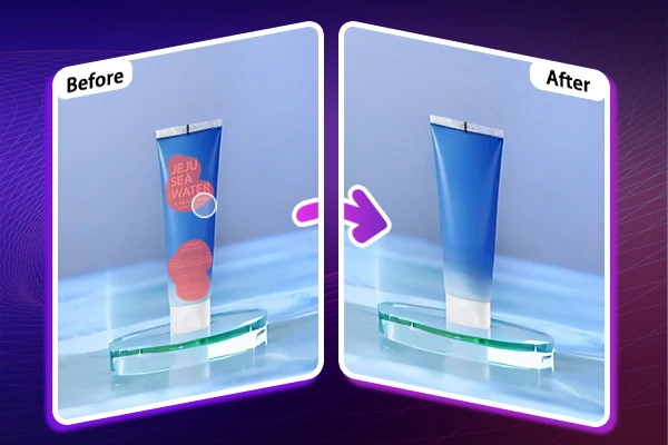 remover texto da imagem com IA