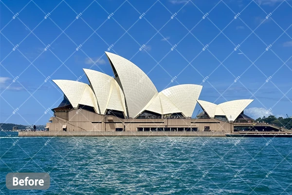 paisagem com marcas d'água