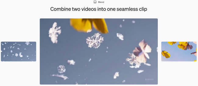 Sora's blend feature