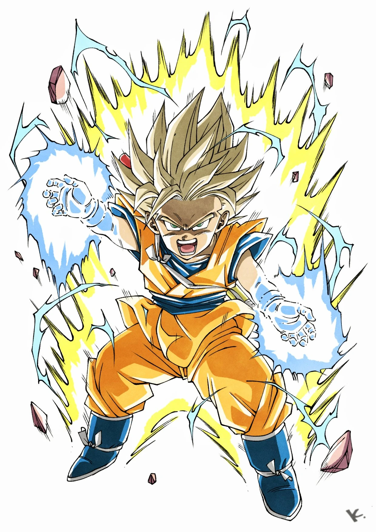 dbz style manga flux