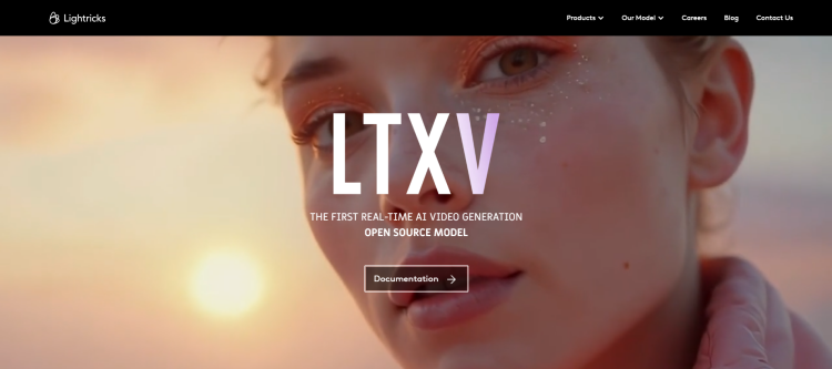 Homepage of Lightricks