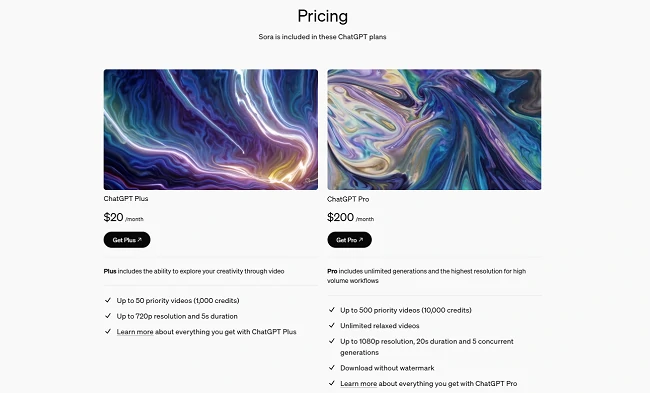 Soraの料金プラン