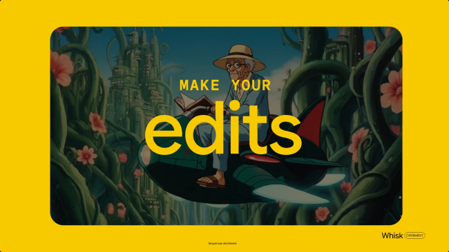 Make your edits by prompts