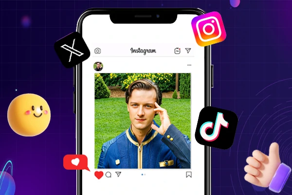 Fallout-style profile picture on social media