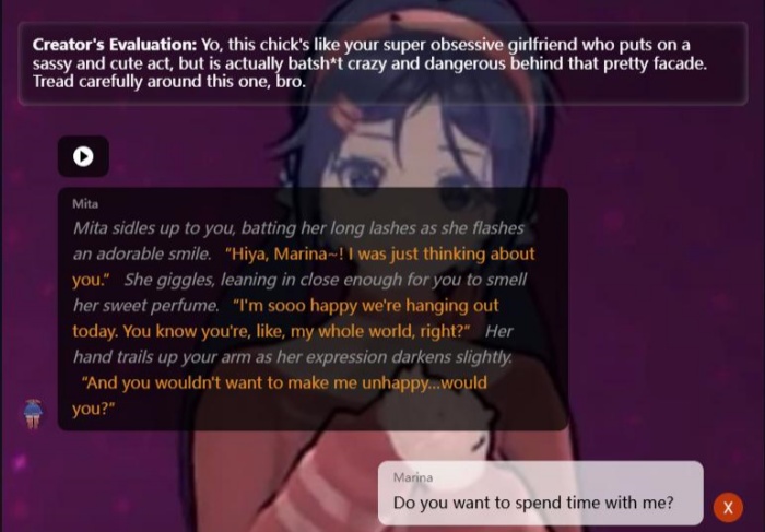 Chat Page of MiSide AI Chat