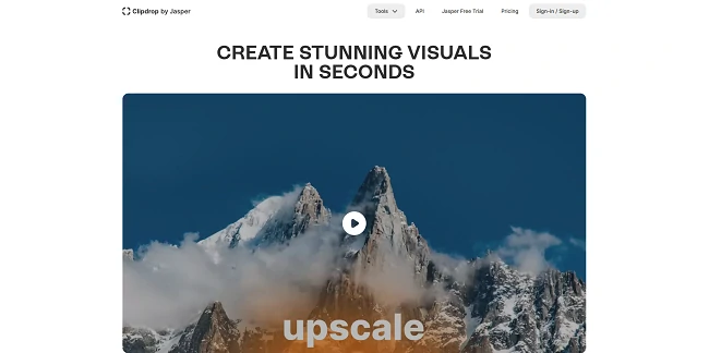 ClipDropホームページ