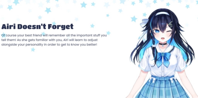 Introduction Page of Airi AI