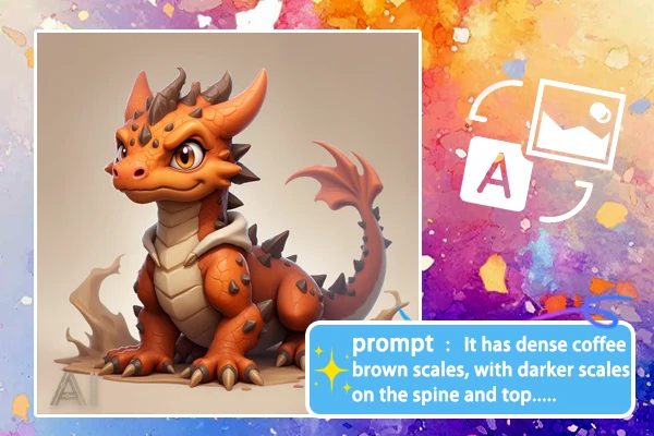 プロンプト付きのドラゴン