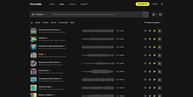 TemPolpor豊富なフリー音源