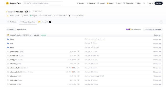 voice pack download page