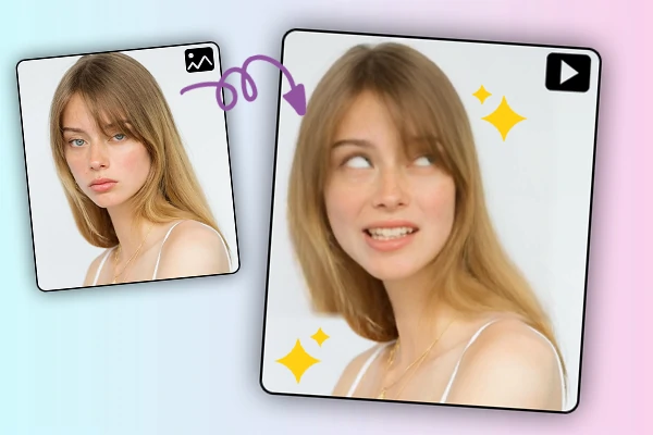 Natural animation video from picture