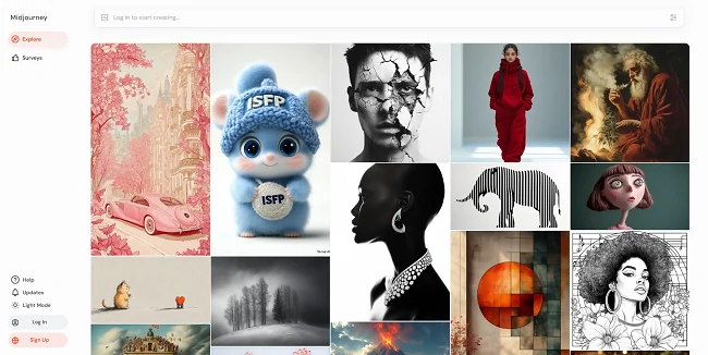 MidJourneyホームページ