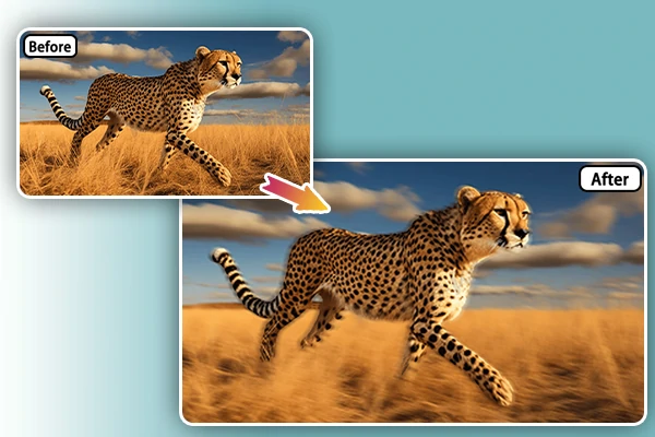 Add motion blur to your photo 3