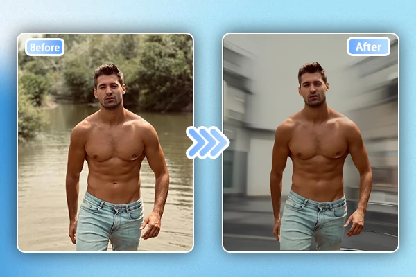 Add motion blur to your photo 1