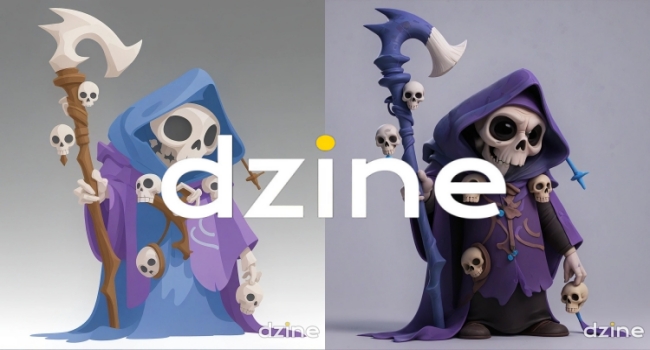2D to 3D image in Dzine AI generator