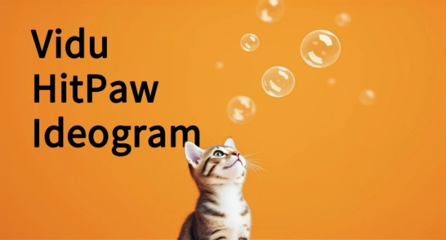 Vidu、HitPaw和Ideogram三款AI工具