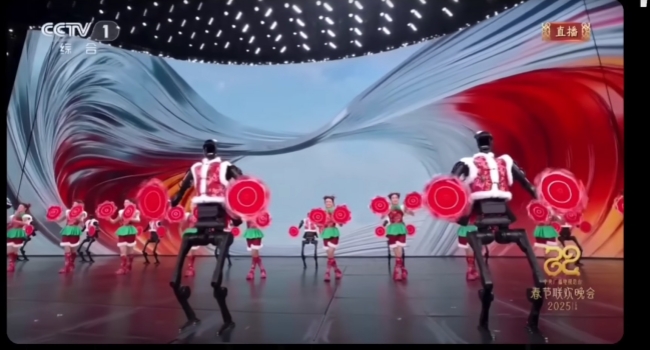 AI robots are performing the Yangge dance
