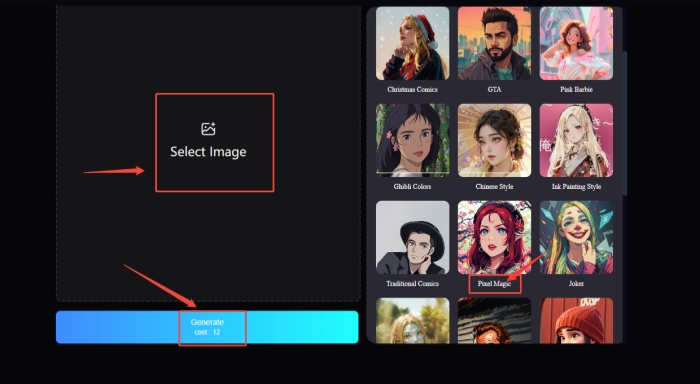 AI Filter on SeaArt AI