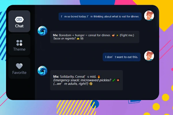 Chat with AI about different topic