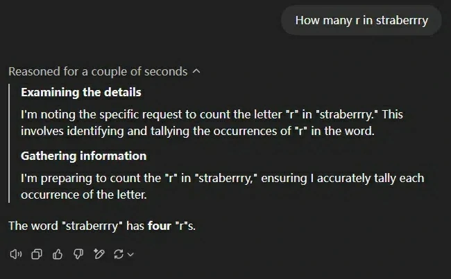 ChatGPT o1 giving the wrong answer