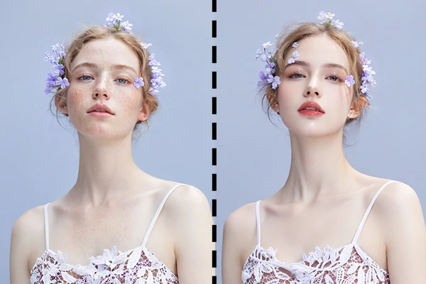AI makeup enhancement