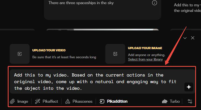 Pikadditions prompts step