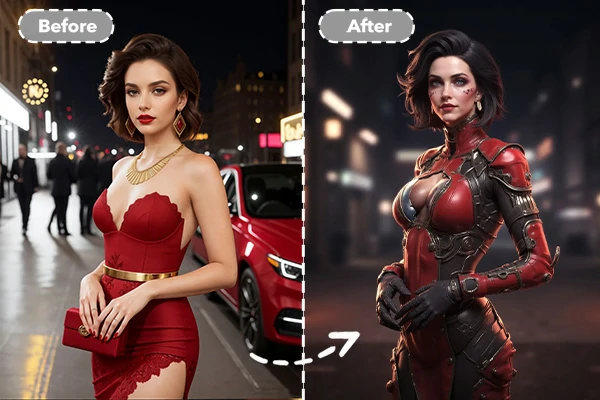 Crea un personaggio cyberpunk da una foto con il filtro AI di Cyberpunk 2077