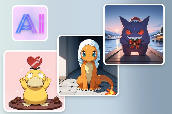 Designs de Pokémon gerados por IA