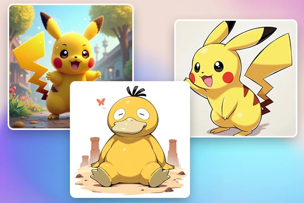 Diferentes tipos de Pokémon de IA