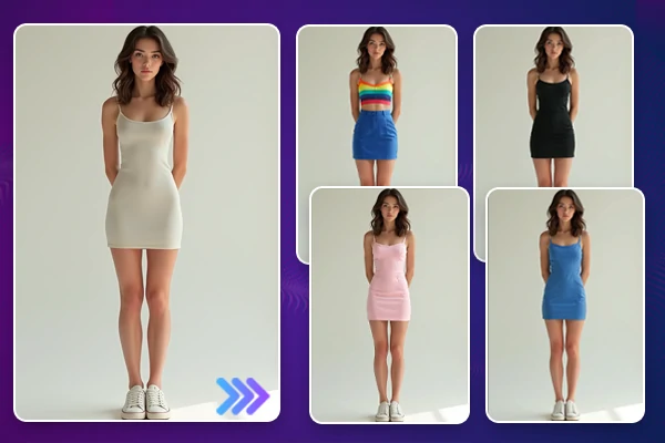 cambiar el color de la ropa de una persona