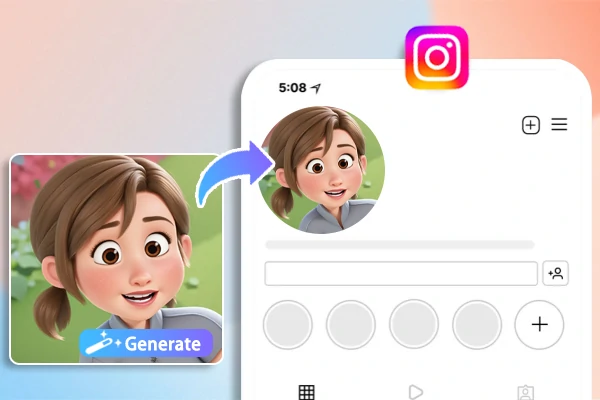 Avatar estilo Disney nas redes sociais