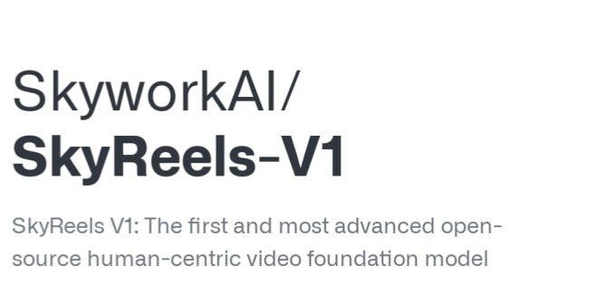 SkyReels V1 homepage