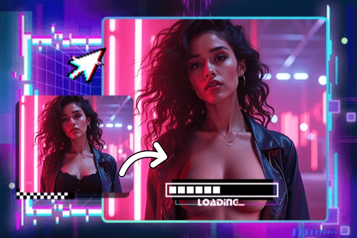 Reemplazar la ropa de una mujer por un bikini