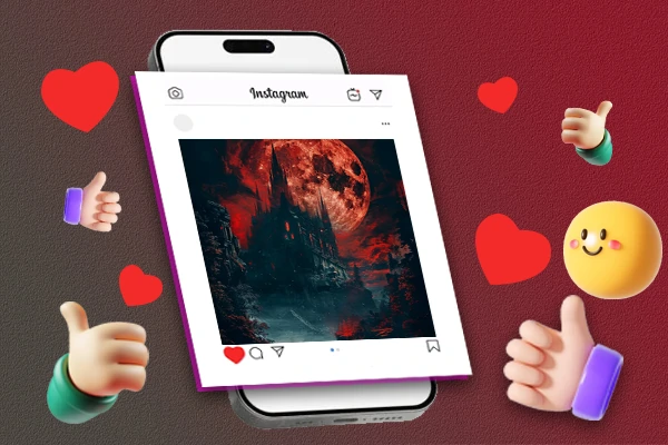 Share scary videos on social media