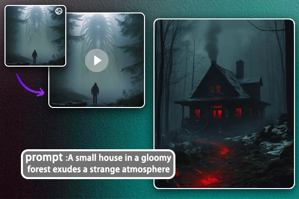 Text or image-to-scary-video generation