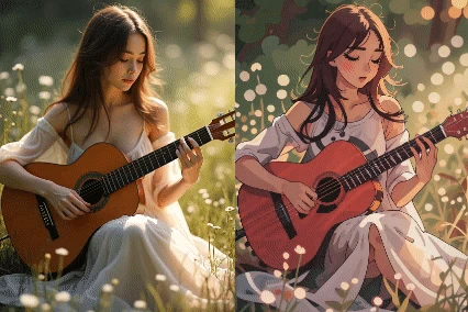 Video to Cartoon Before and After