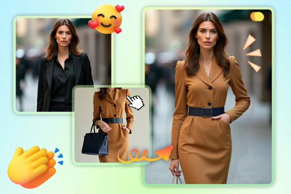 Virtually try-on clothes with AI clothes swapper