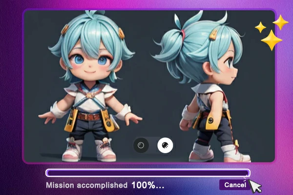 Using text to 3D tool to generate 3D models