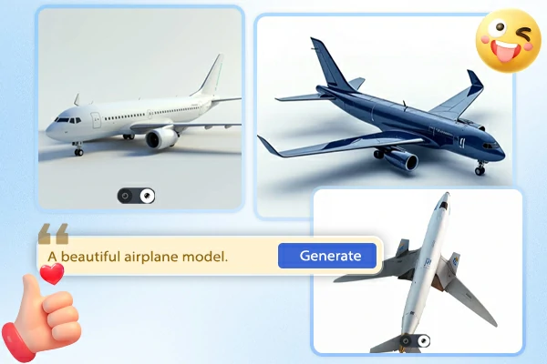 Apply the 3D generator with customized prompts