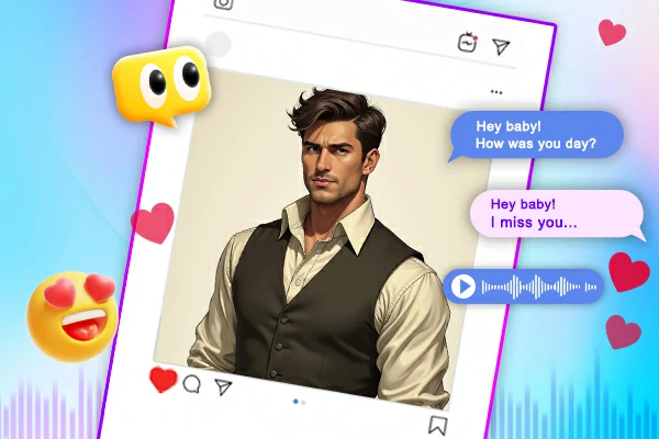 Chatbox de novio IA atractivo online