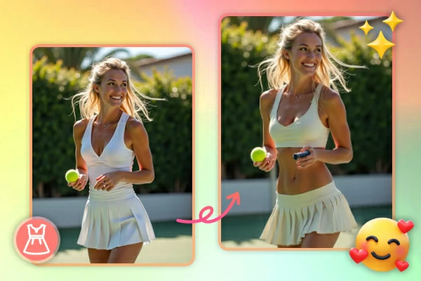 Swap clothes in a photo with AI