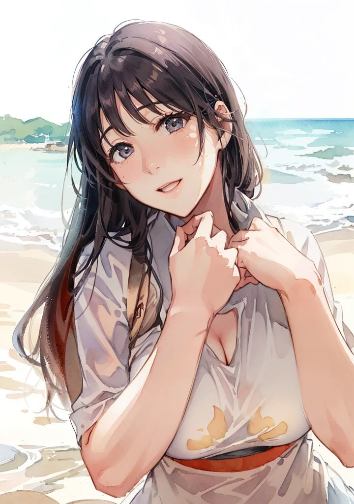 透けシャツ先輩