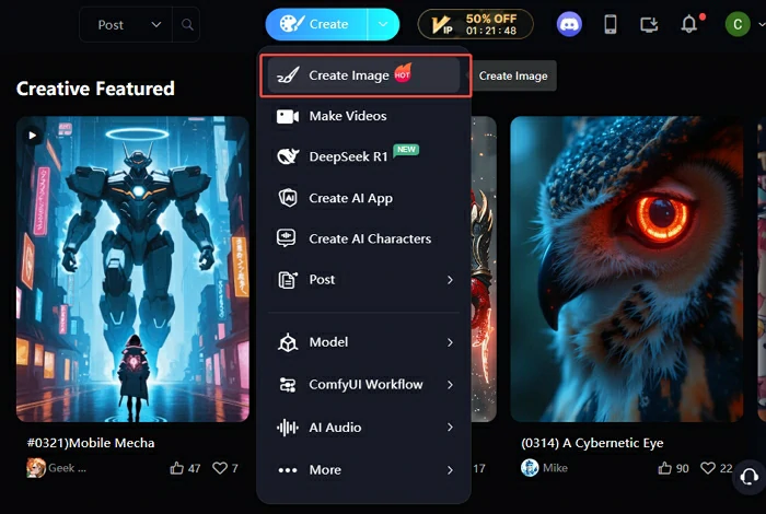 Choose Create Image