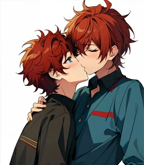 兩位同性戀者準備接吻