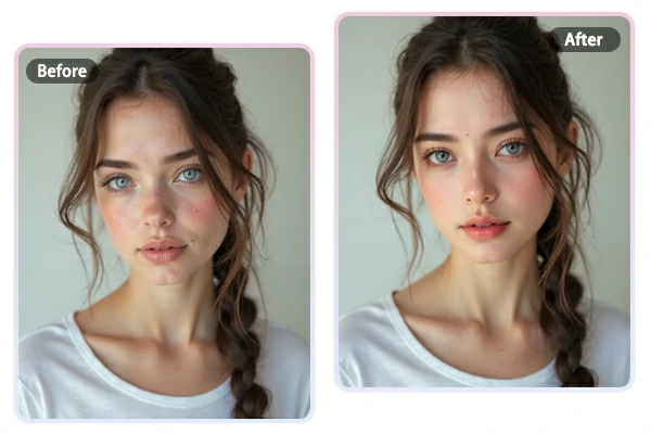 Apply virtual makeover to photo with AI makeup filter