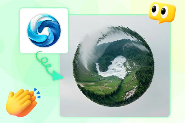 A logo hidden in an image